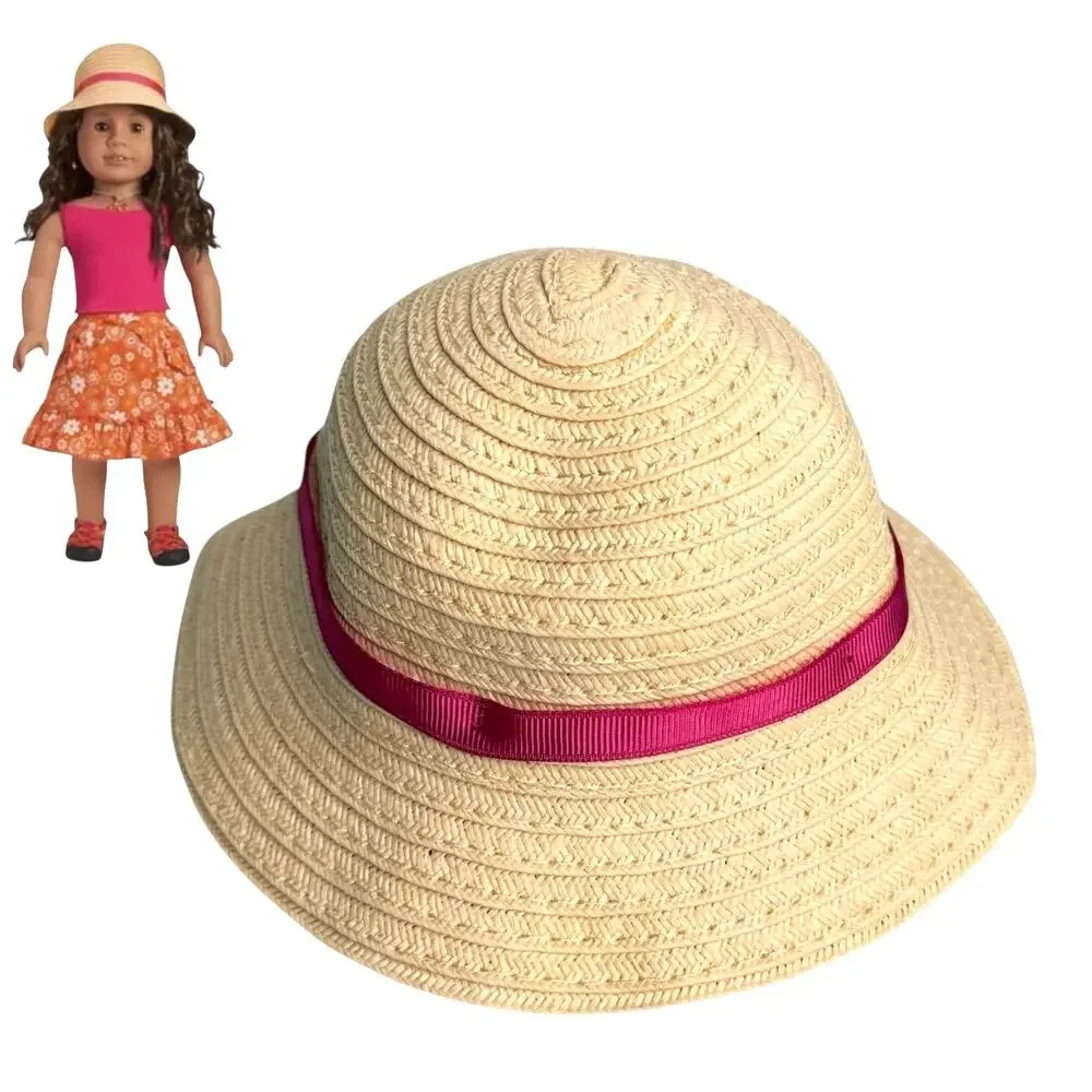 American Girl Gardening Outfit II HAT Summer Straw Woven Hat Doll Accessory